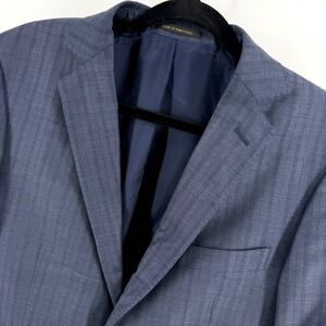 NWT‎ Loro Piana J Hilburn Herringbone Woo Blazer Suit Jacket Mens 40 Blue ECU